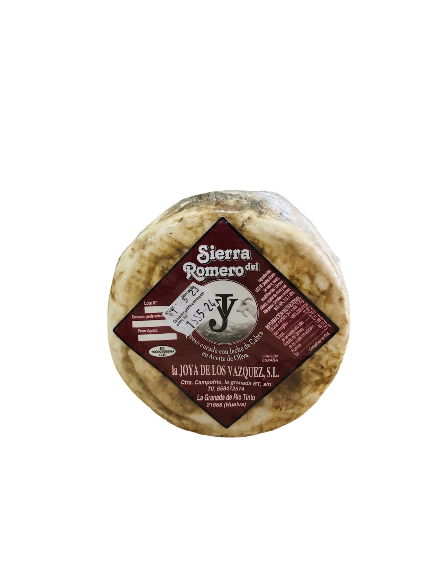 Queso curado de cabra en aceite de oliva Sierra del Romero